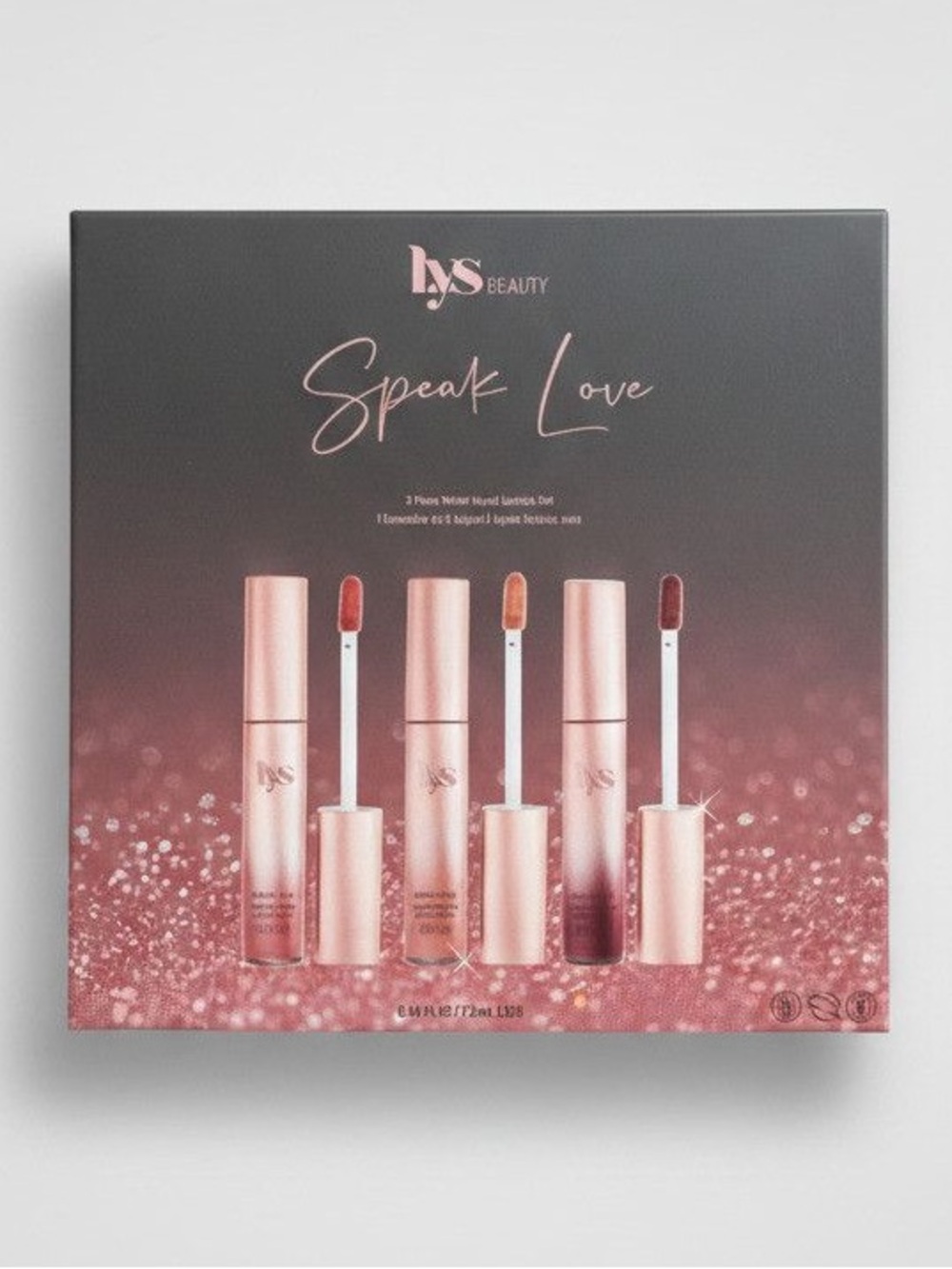 LYS Beauty Speak Love 3-Piece Matte Liquid Lipstick Set - Limited Edition